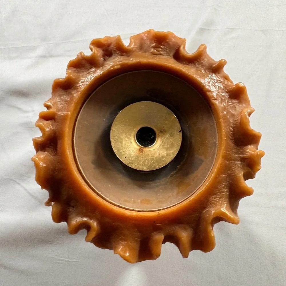 G\u00fcnter Kerzen Beeswax Candle Holder West Germany 8